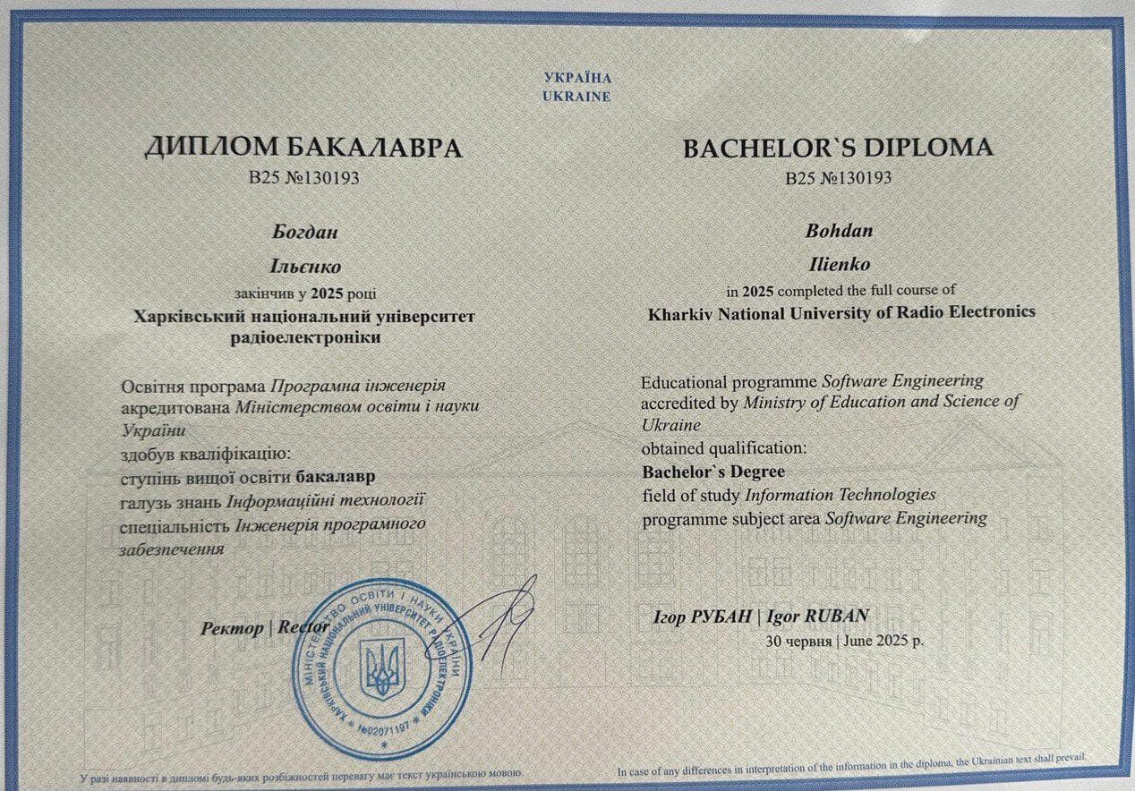 Bachelor's Diploma